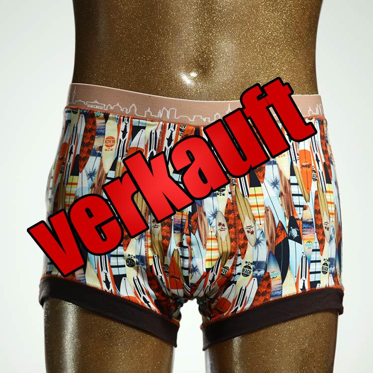 schöner preiswerter gemusterter nachhaltiger Herrenshort, Unterwäsche aus Baumwolle für Herren