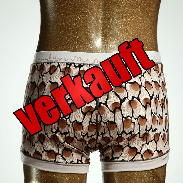 gemusterter schöner günstiger ökologischer Herrenshort, Unterwäsche aus Baumwolle für Herren