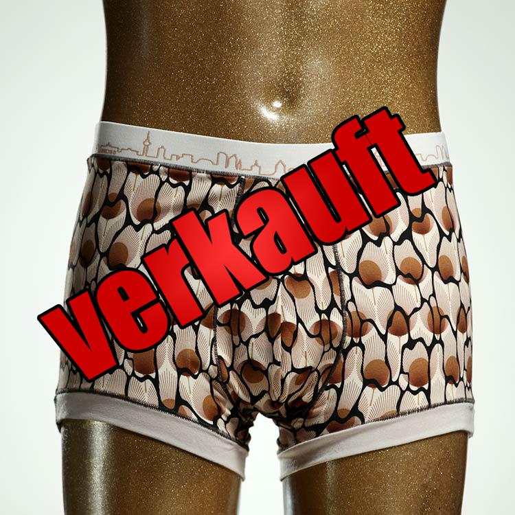 gemusterter schöner günstiger ökologischer Herrenshort, Unterwäsche aus Baumwolle für Herren