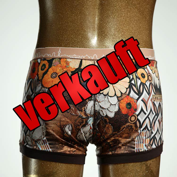 gemusterter günstiger ökologischer bunter Herrenshort, Unterwäsche aus Baumwolle für Herren