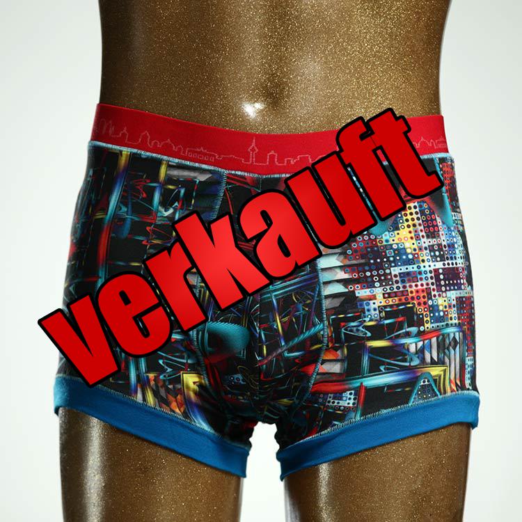 bequemer bunter günstiger ökologischer Herrenshort, Unterwäsche aus Baumwolle für Herren