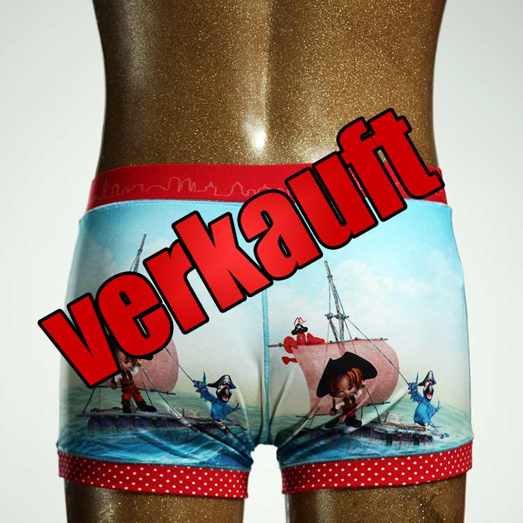 bequemer gemusterter schöner nachhaltiger Herrenshort, Unterwäsche aus Baumwolle für Herren