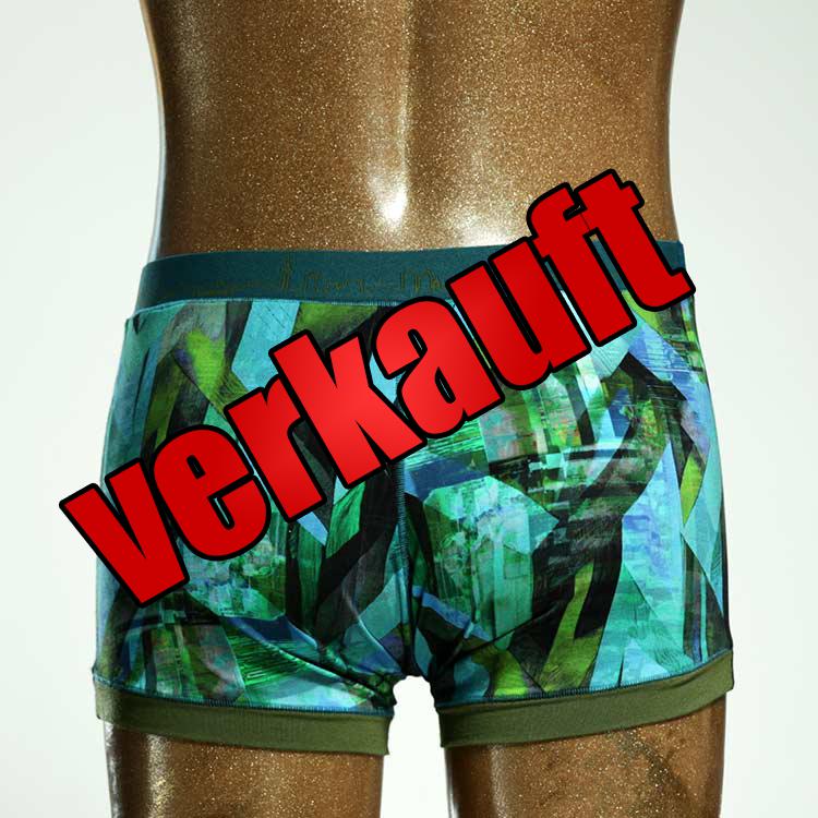ökologischer  gemusterter nachhaltiger Herrenshort, Unterwäsche aus Baumwolle für Herren