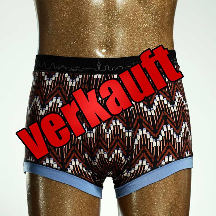 bequemer bunter handgemachter nachhaltiger Herrenshort, Unterwäsche aus Baumwolle für Herren