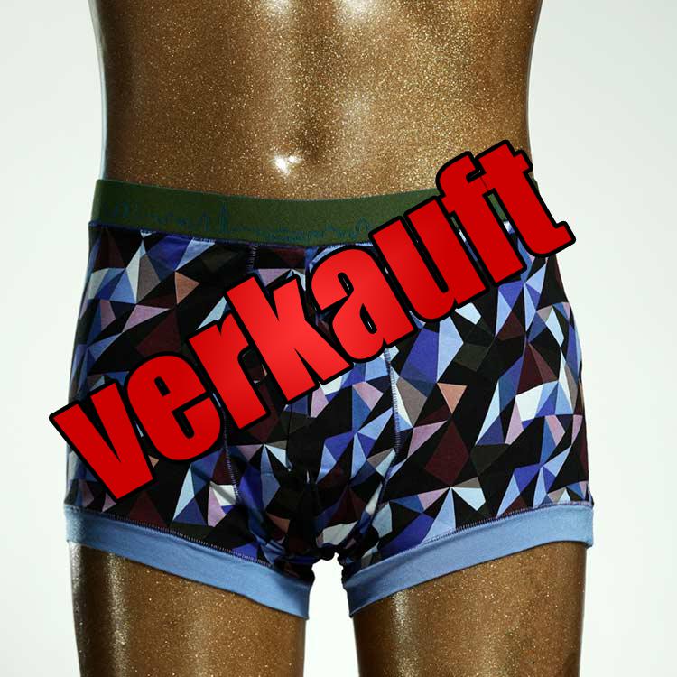 preiswerter attraktiver handgemachter gemusterter Herrenshort, Unterwäsche aus Baumwolle für Herren