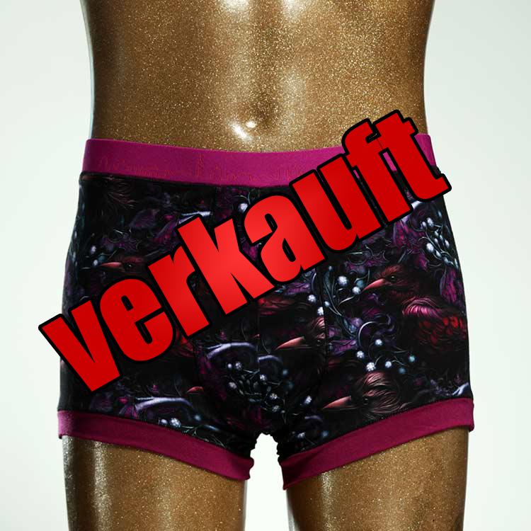 günstiger handgemachter gemusterter  Herrenshort, Unterwäsche aus Baumwolle für Herren