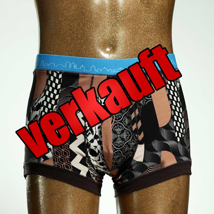 attraktiver schöner gemusterter farbiger Herrenshort, Unterwäsche aus Baumwolle für Herren