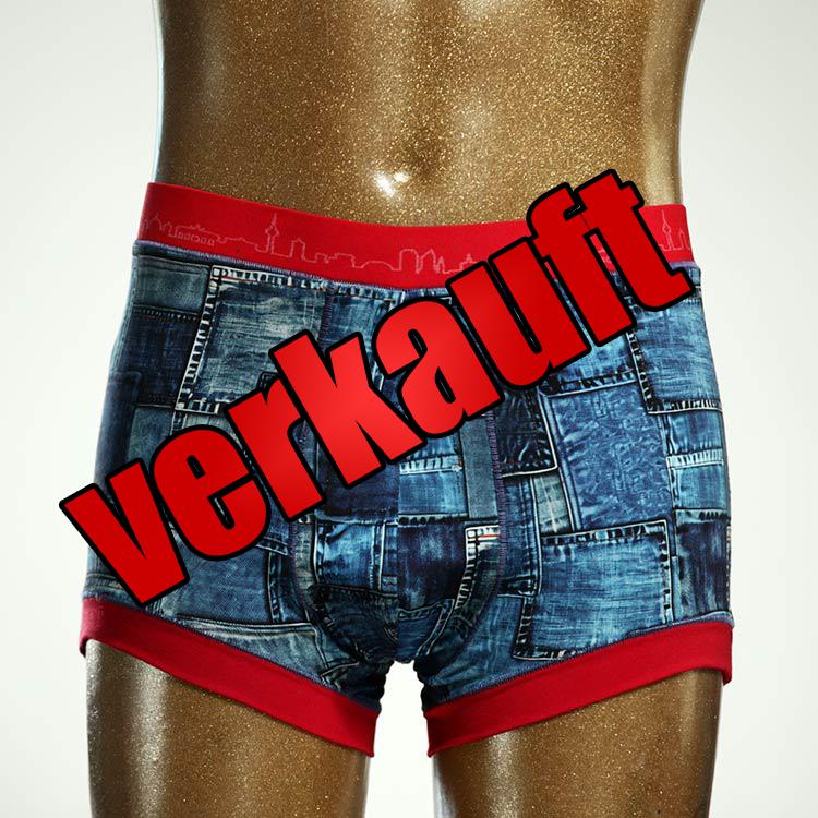 handgemachter sexy bunter nachhaltiger Herrenshort, Unterwäsche aus Baumwolle für Herren