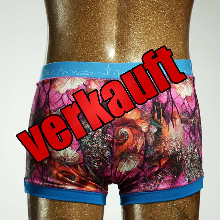 schöner günstiger gemusterter bunter Herrenshort, Unterwäsche aus Baumwolle für Herren