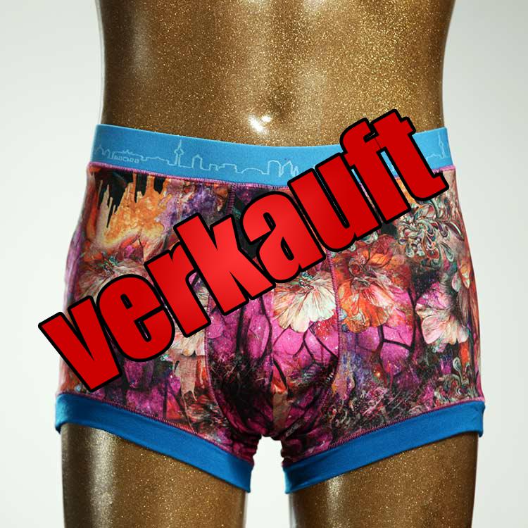 schöner günstiger gemusterter bunter Herrenshort, Unterwäsche aus Baumwolle für Herren
