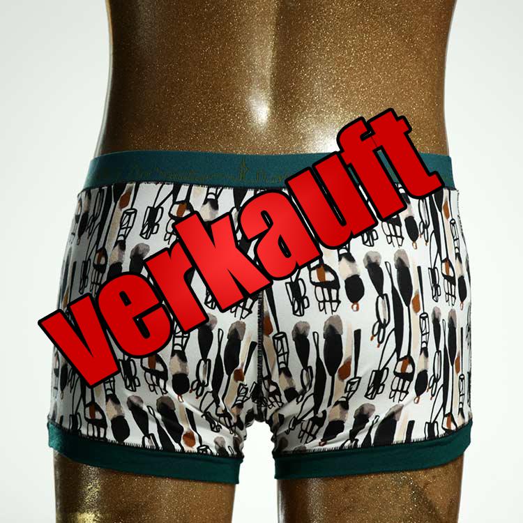 gemusterter sexy ökologischer handgemachter Herrenshort, Unterwäsche aus Baumwolle für Herren