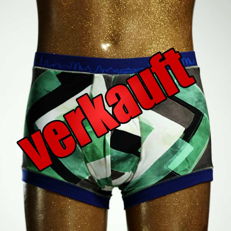 bunter ökologischer schöner bequemer Herrenshort, Unterwäsche aus Baumwolle für Herren