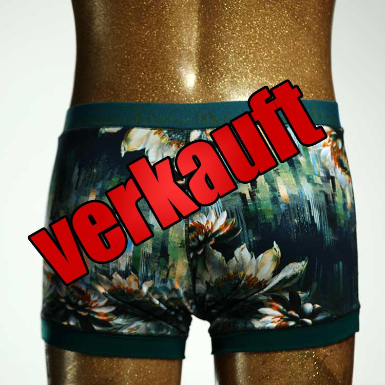 gemusterter nachhaltiger sexy farbiger Herrenshort, Unterwäsche aus Baumwolle für Herren