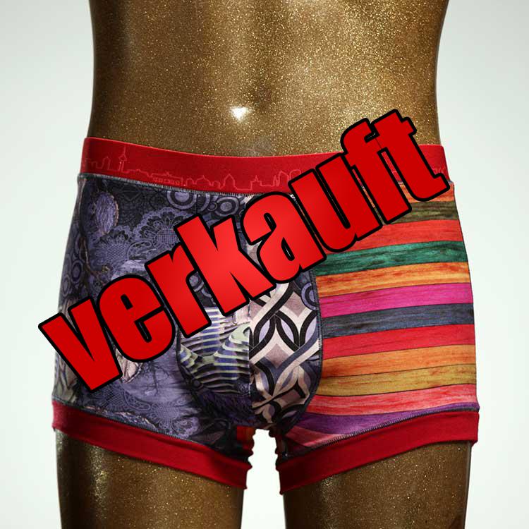 schöner ökologischer sexy gemusterter Herrenshort, Unterwäsche aus Baumwolle für Herren
