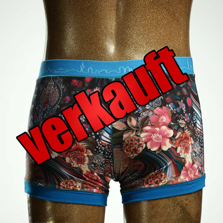 ökologischer bequemer gemusterter preiswerter Herrenshort, Unterwäsche aus Baumwolle für Herren