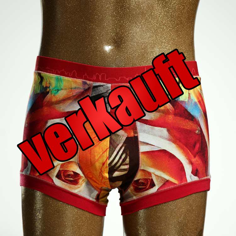 gemusterter ökologischer attraktiver Herrenshort, Unterwäsche aus Baumwolle für Herren