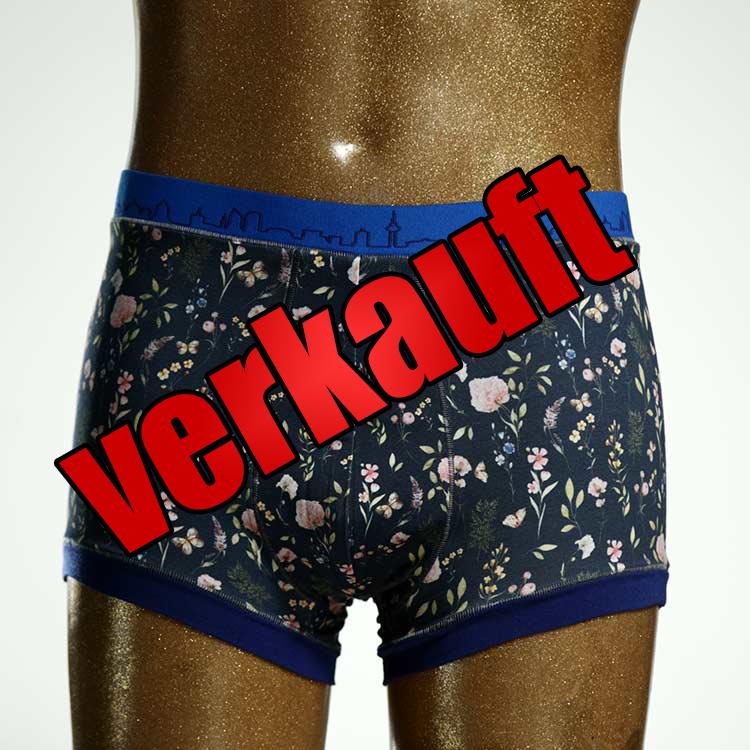 schöner farbiger ökologischer  Herrenshort, Unterwäsche aus Baumwolle für Herren