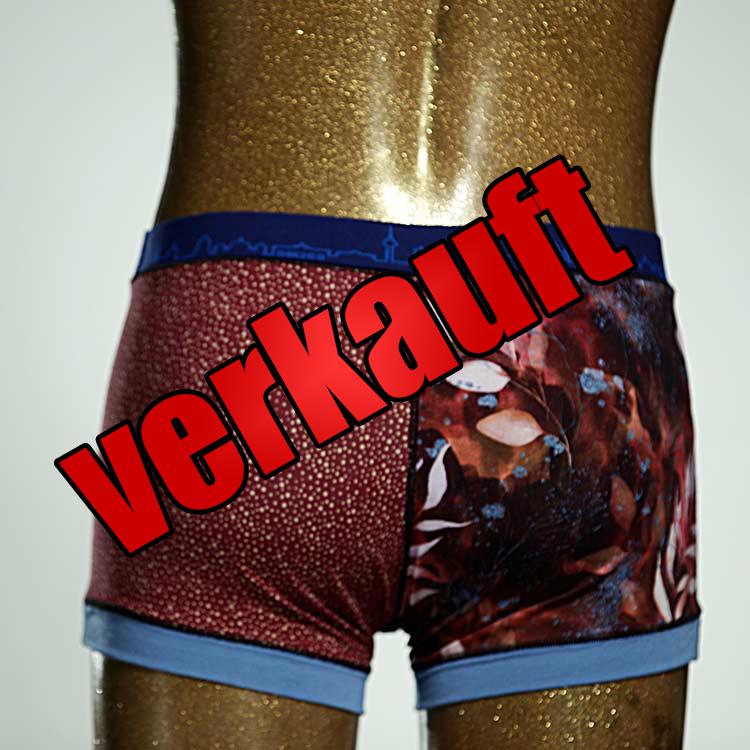 farbiger ökologischer gemusterter handgemachter Herrenshort, Unterwäsche aus Baumwolle für Herren