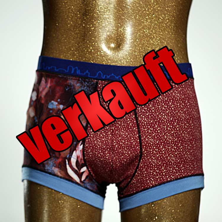 farbiger ökologischer gemusterter handgemachter Herrenshort, Unterwäsche aus Baumwolle für Herren