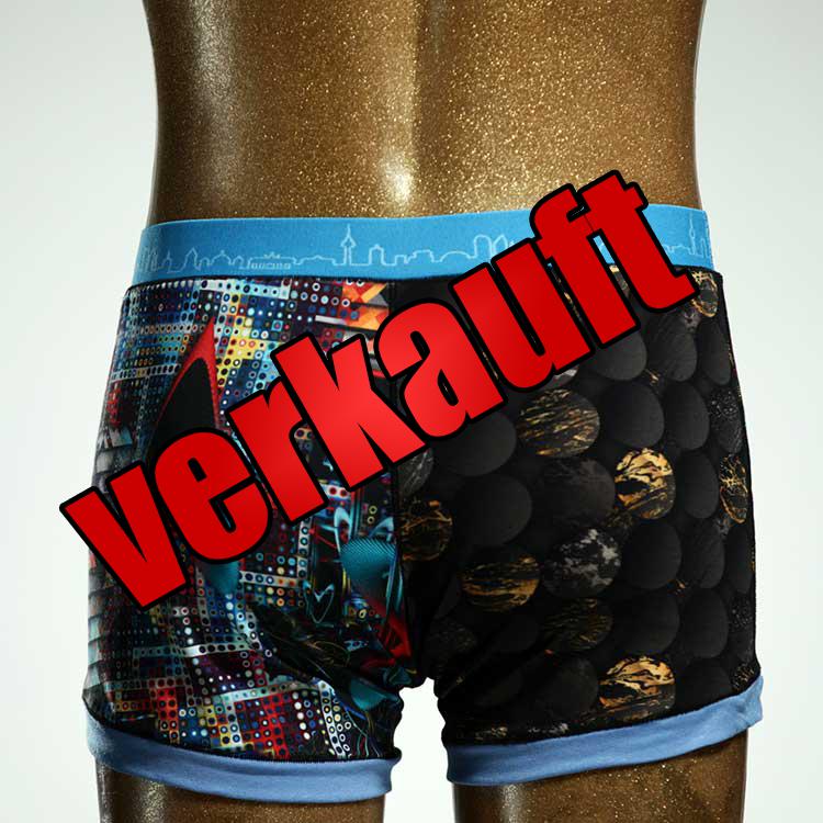 sexy bunter ökologischer handgemachter Herrenshort, Unterwäsche aus Baumwolle für Herren