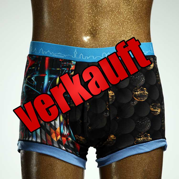 sexy bunter ökologischer handgemachter Herrenshort, Unterwäsche aus Baumwolle für Herren