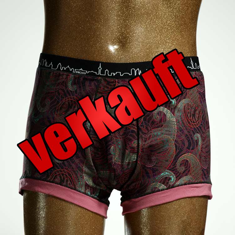 farbiger ökologischer attraktiver handgemachter Herrenshort, Unterwäsche aus Baumwolle für Herren