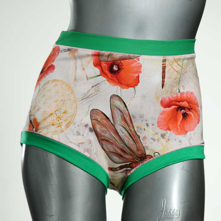 gemusterte nachhaltige bunte schöne High waist Hotpant aus Baumwolle, Unterwäsche für Damen thumbnail