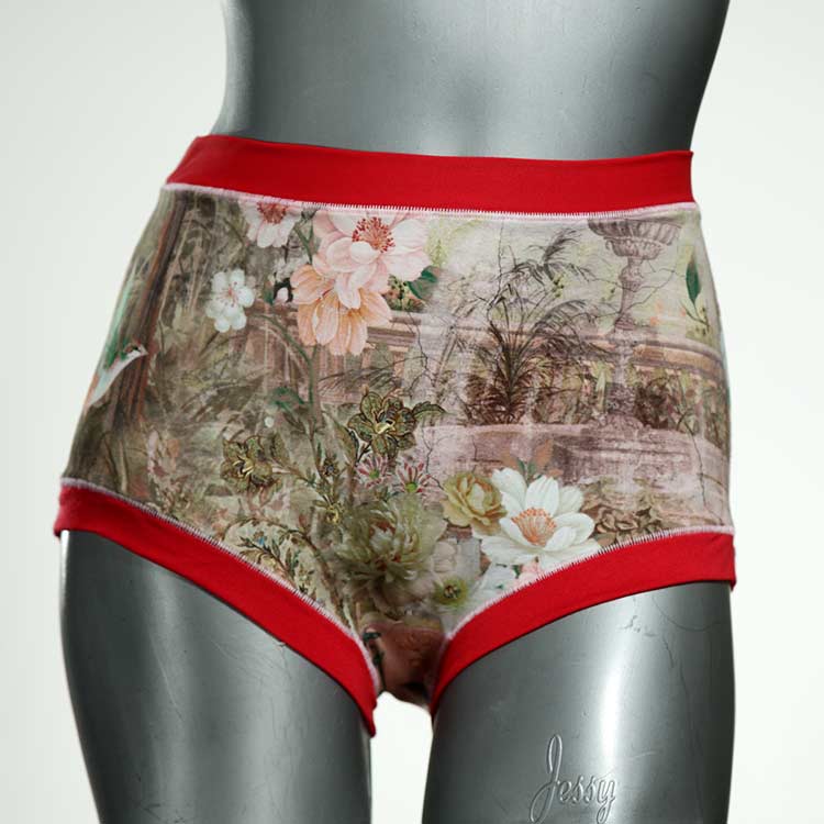 sexy bunte gemusterte nachhaltige High waist Hotpant aus Baumwolle, Unterwäsche für Damen thumbnail