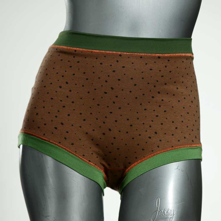 schöne handgemachte ökologische günstige High waist Hotpant aus Baumwolle, Unterwäsche für Damen thumbnail