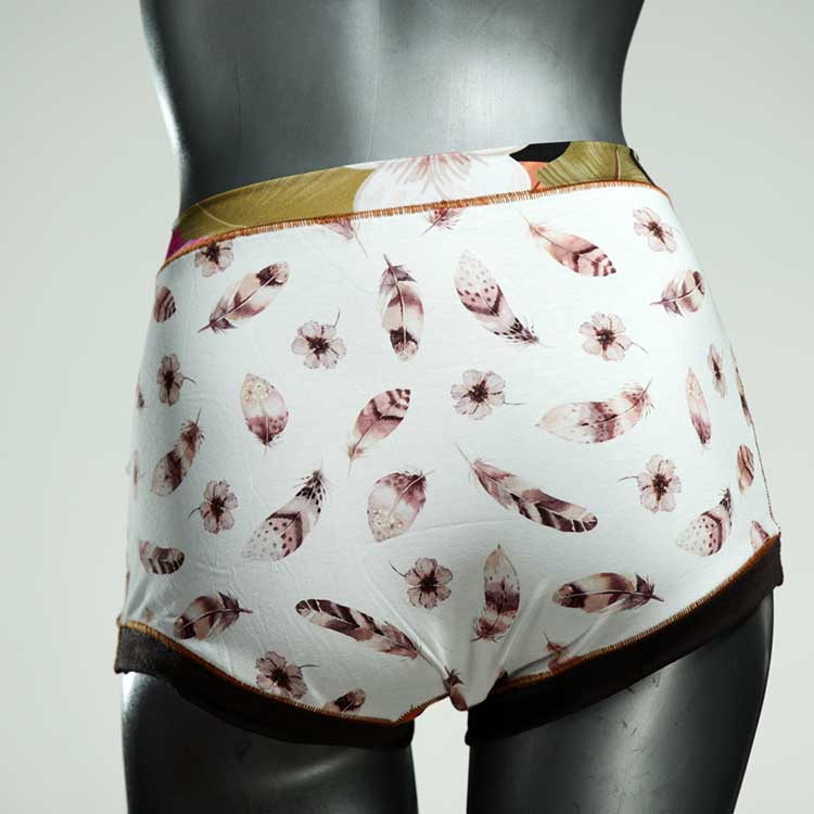 sexy gemusterte ökologische günstige High waist Hotpant aus Baumwolle, Unterwäsche für Damen thumbnail