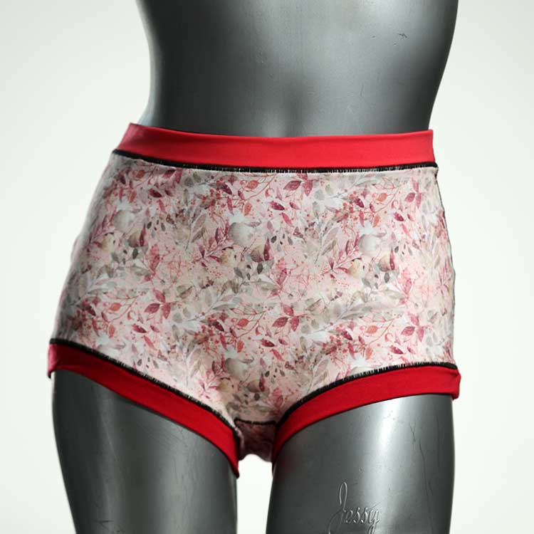 attraktive handgemachte ökologische bunte High waist Hotpant aus Baumwolle, Unterwäsche für Damen