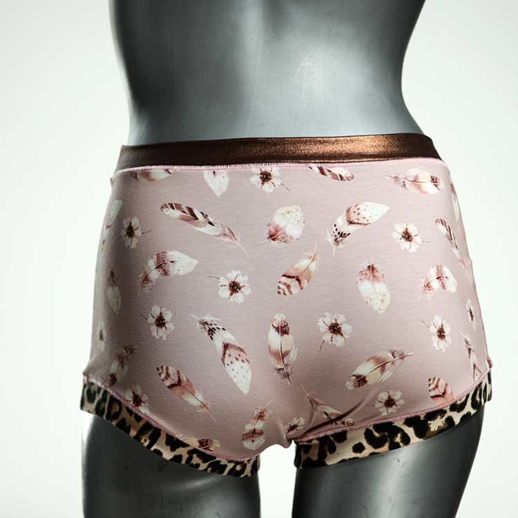 gemusterte günstige sexy ökologische High waist Hotpant aus Baumwolle, Unterwäsche für Damen thumbnail