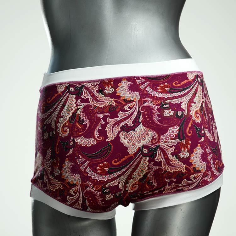 gemusterte günstige ökologische nachhaltige High waist Hotpant aus Baumwolle, Unterwäsche für Damen thumbnail