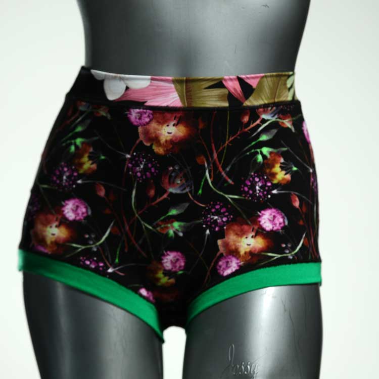 ökologische attraktive farbige schöne High waist Hotpant aus Baumwolle, Unterwäsche für Damen thumbnail