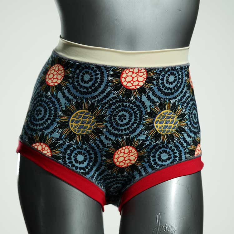 handgemachte gemusterte nachhaltige attraktive High waist Hotpant aus Baumwolle, Unterwäsche für Damen thumbnail