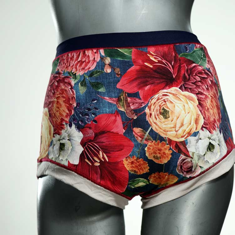 gemusterte günstige ökologische preiswerte High waist Hotpant aus Baumwolle, Unterwäsche für Damen thumbnail