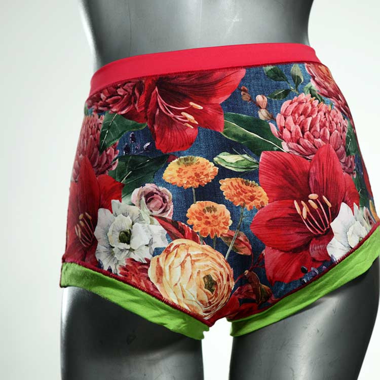 gemusterte bequeme attraktive nachhaltige High waist Hotpant aus Baumwolle, Unterwäsche für Damen thumbnail