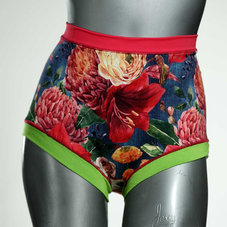 gemusterte bequeme attraktive nachhaltige High waist Hotpant aus Baumwolle, Unterwäsche für Damen thumbnail