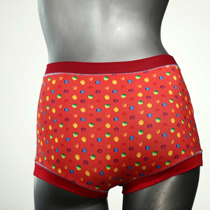 gemusterte nachhaltige ökologische schöne High waist Hotpant aus Baumwolle, Unterwäsche für Damen