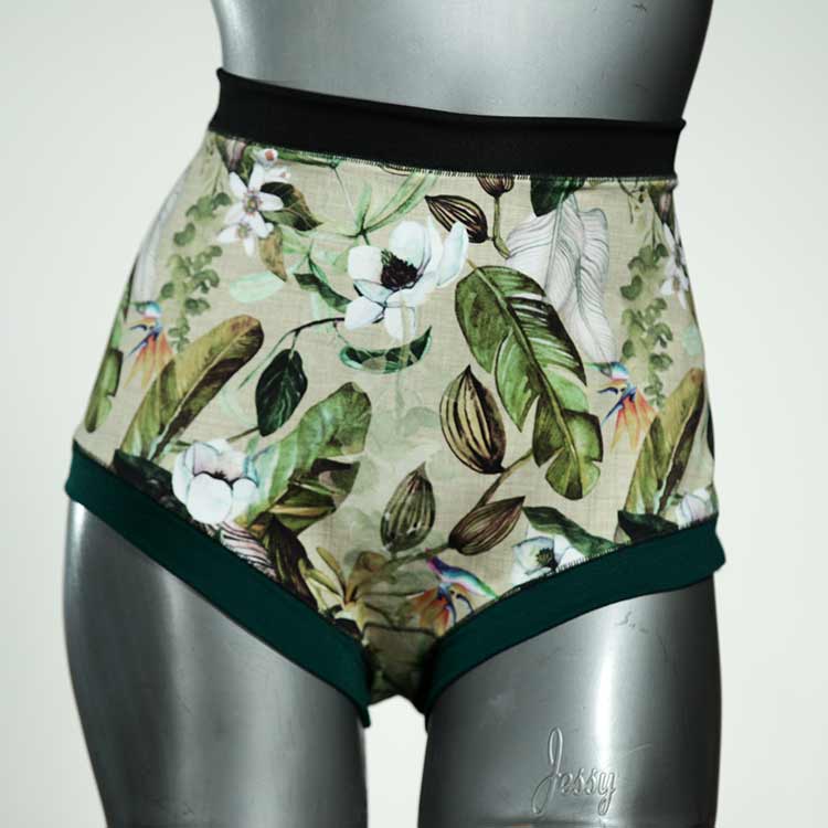 sexy nachhaltige bunte handgemachte High waist Hotpant aus Baumwolle, Unterwäsche für Damen thumbnail