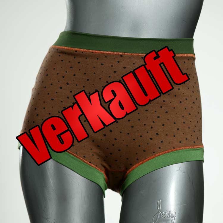 schöne handgemachte ökologische günstige High waist Hotpant aus Baumwolle, Unterwäsche für Damen