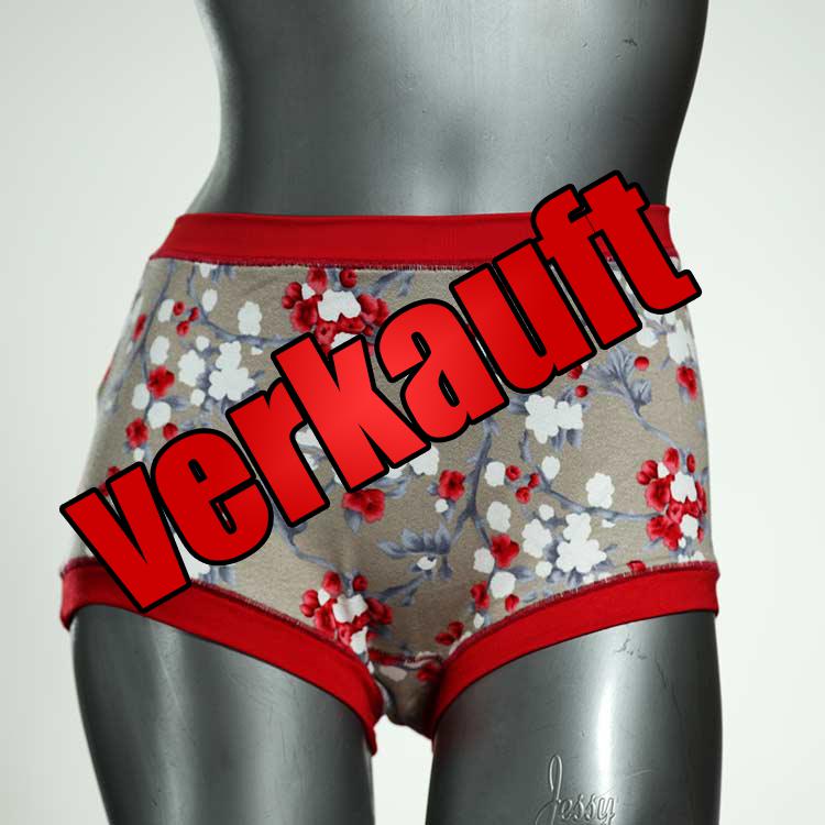 attraktive bunte handgemachte farbige High waist Hotpant aus Baumwolle, Unterwäsche für Damen
