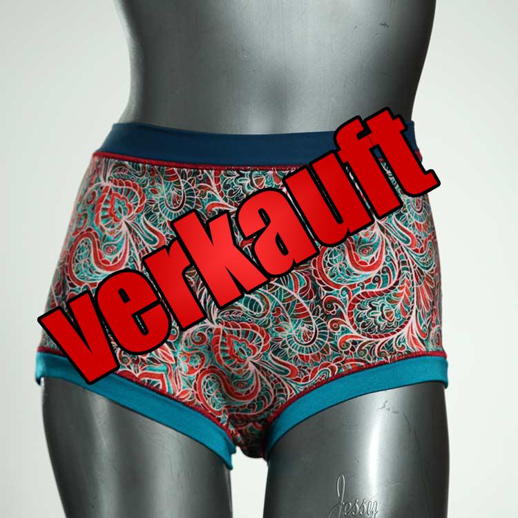 bunte preiswerte nachhaltige gemusterte High waist Hotpant aus Baumwolle, Unterwäsche für Damen