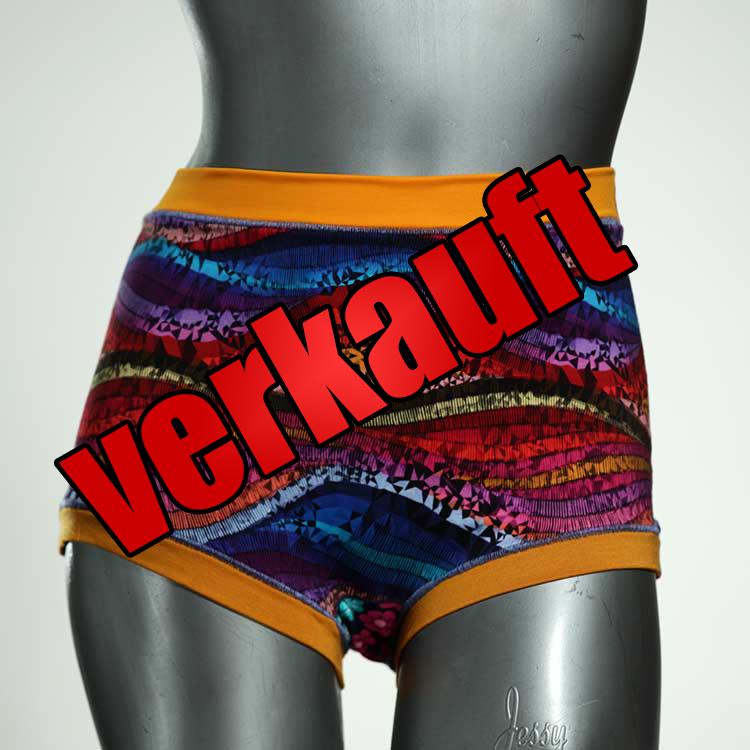 sexy schöne gemusterte farbige High waist Hotpant aus Baumwolle, Unterwäsche für Damen