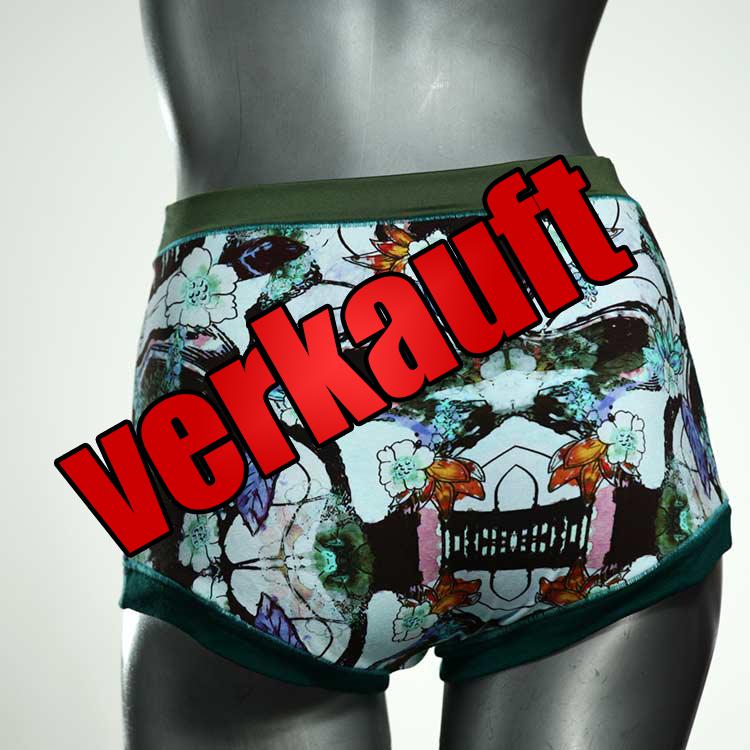 ökologische gemusterte günstige sexy High waist Hotpant aus Baumwolle, Unterwäsche für Damen
