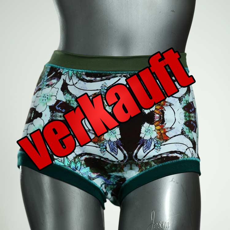 ökologische gemusterte günstige sexy High waist Hotpant aus Baumwolle, Unterwäsche für Damen