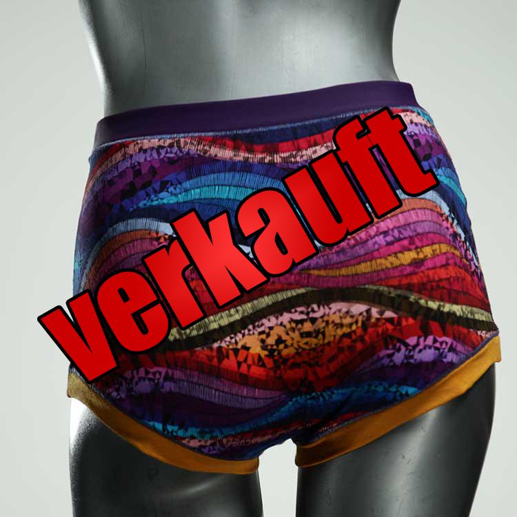 bunte günstige sexy handgemachte High waist Hotpant aus Baumwolle, Unterwäsche für Damen