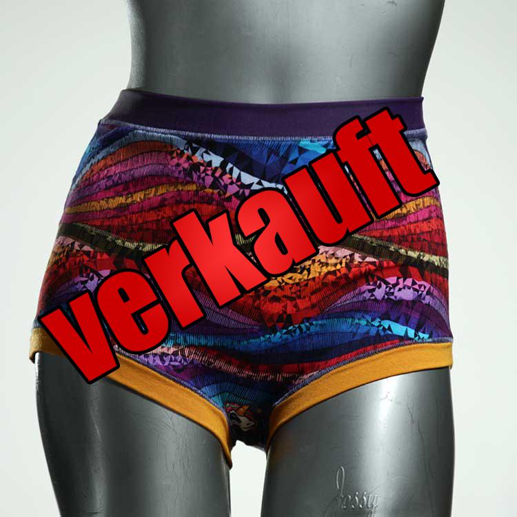 bunte günstige sexy handgemachte High waist Hotpant aus Baumwolle, Unterwäsche für Damen