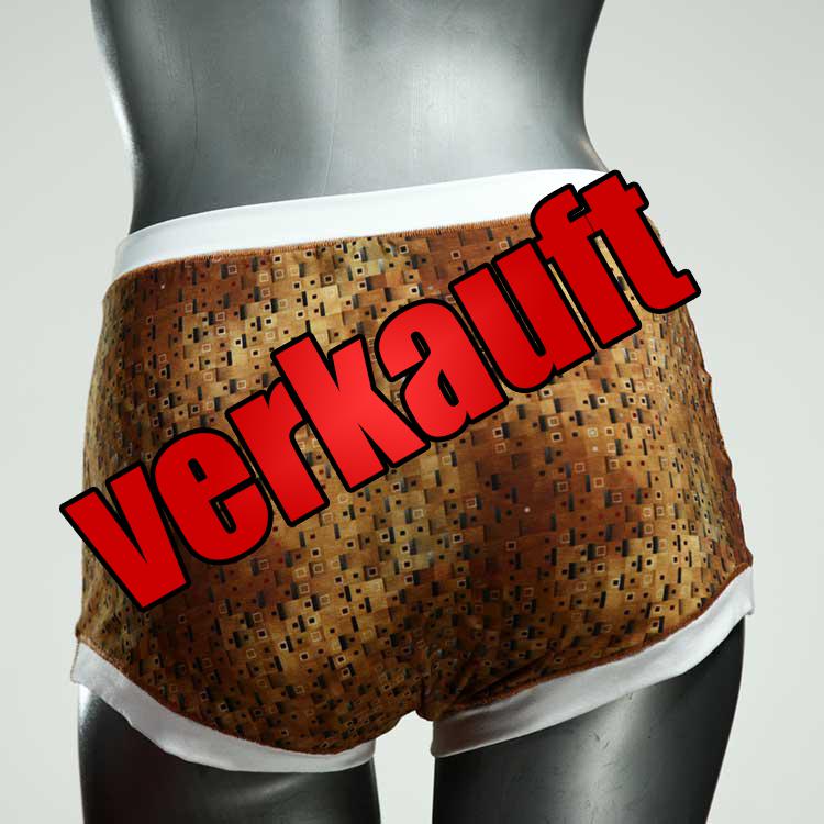 schöne bunte farbige ökologische High waist Hotpant aus Baumwolle, Unterwäsche für Damen