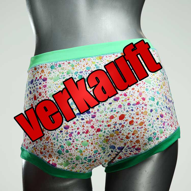 bunte farbige süße handgemachte High waist Hotpant aus Baumwolle, Unterwäsche für Damen